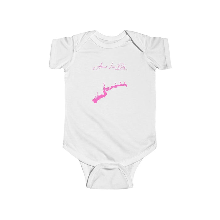 Ohio  Atwood  Lake  Onesie  front  position  view  from  front  white.webp