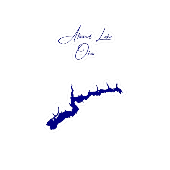 Ohio  Atwood  Lake  Vinyl  Decal  other  position  view  from  front  4  x  6.webp
