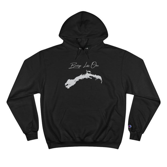 Ohio  Buckeye  Lake  Hoodie  front  position  view  from  front  black.webp