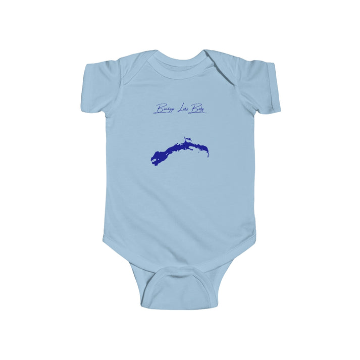 Ohio  Buckeye  Lake  Onesie  front  position  view  from  front  light  blue.webp