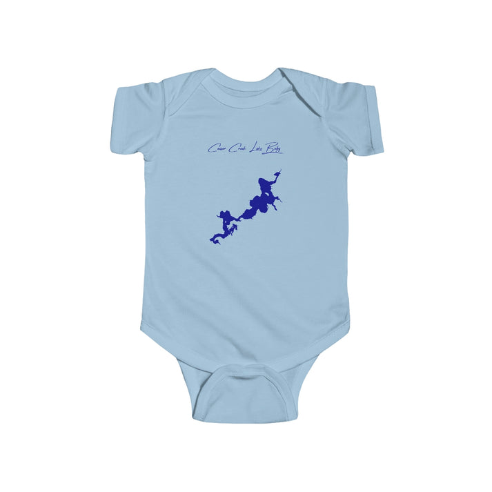 Ohio  Caesar  Creek  Lake  Onesie  front  position  view  from  front  light  blue.webp