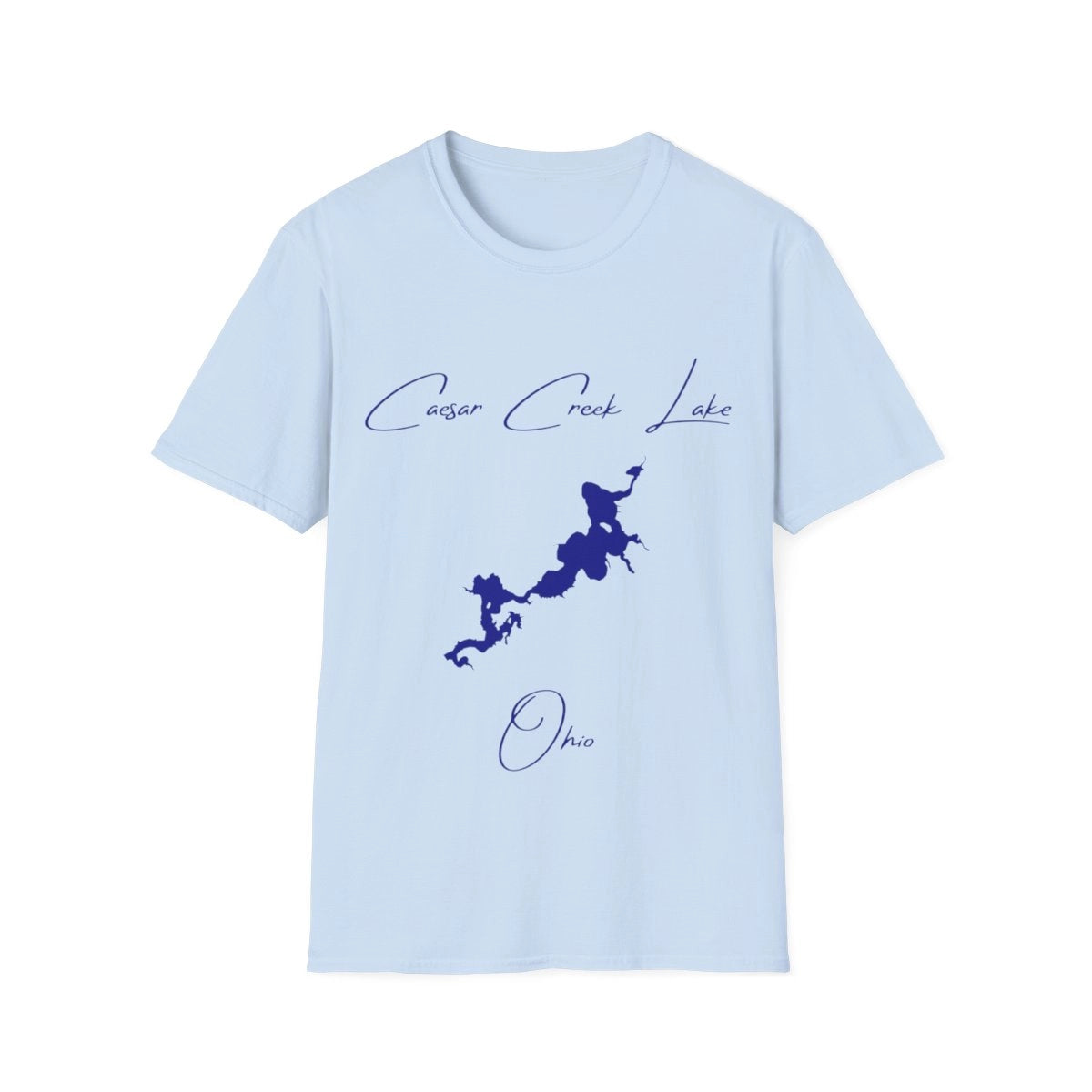 Ohio  Caesar  Creek  Lake  T-shirt  front  position  view  from  front  light  blue.webp