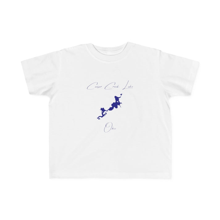 Ohio  Caesar  Creek  Lake  Toddler  T-shirt  front  position  view  from  front  white.webp