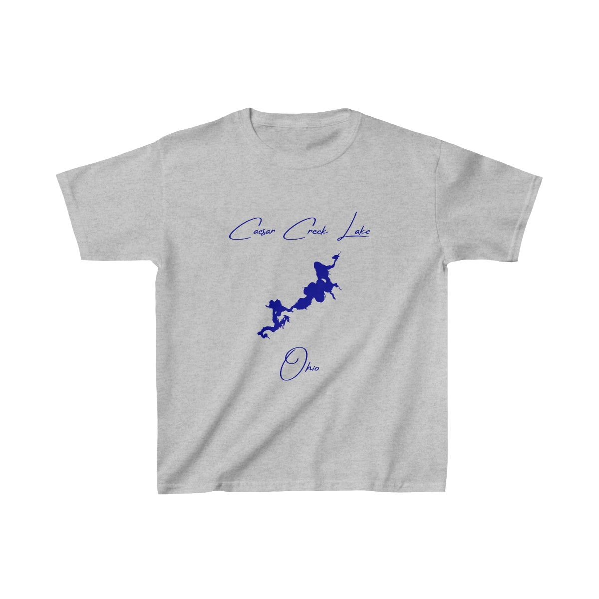 Ohio  Caesar  Creek  Lake  Youth  T-shirt  front  position  view  from  front  sport  grey.webp