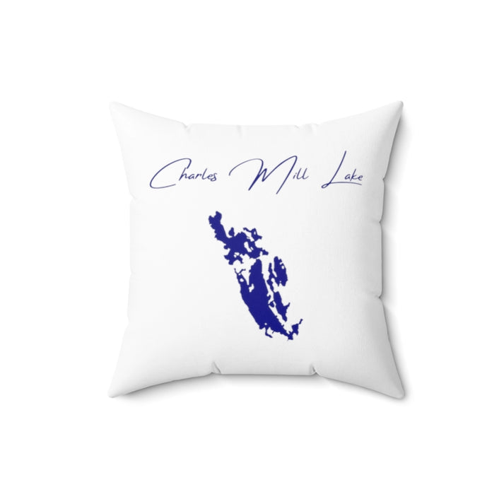 Ohio  Charles  Mill  Lake  Pillow  front  position  view  from  back  16  x  16.webp