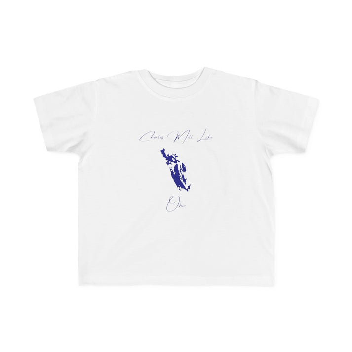 Ohio  Charles  Mill  Lake  Toddler  T-shirt  front  position  view  from  front  white.webp