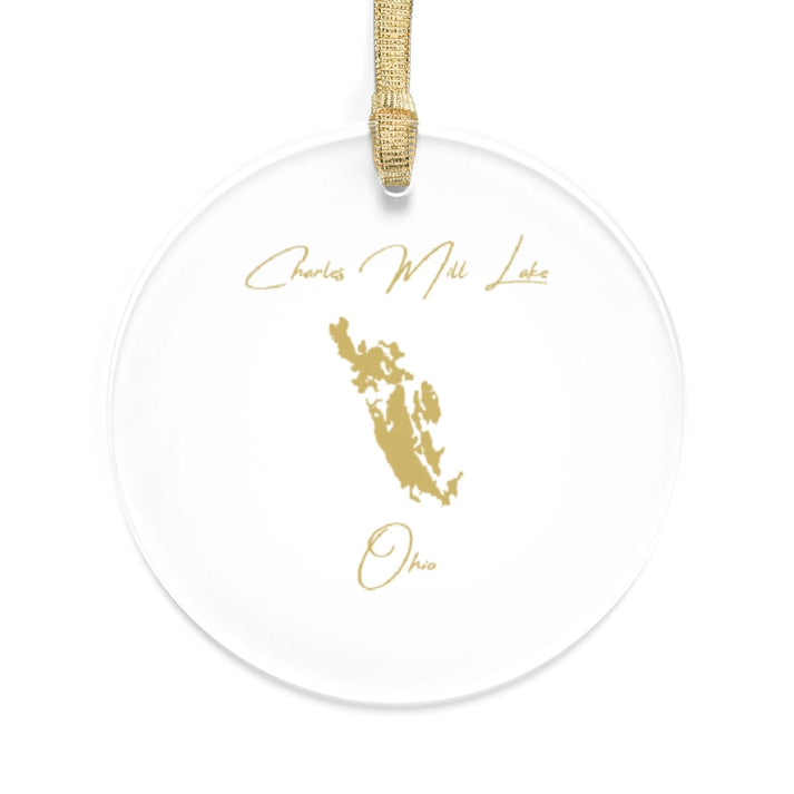Ohio  Charles  Mill  Lake  Tree  Ornament  other  position  view  from  front  round.webp