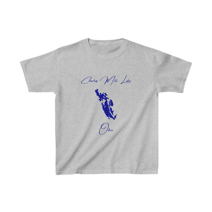 Ohio  Charles  Mill  Lake  Youth  T-shirt  front  position  view  from  front  sport  grey.webp