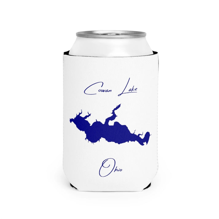 Ohio  Cowan  Lake  Can  Koozie  front  position  view  from  front-2  white.webp