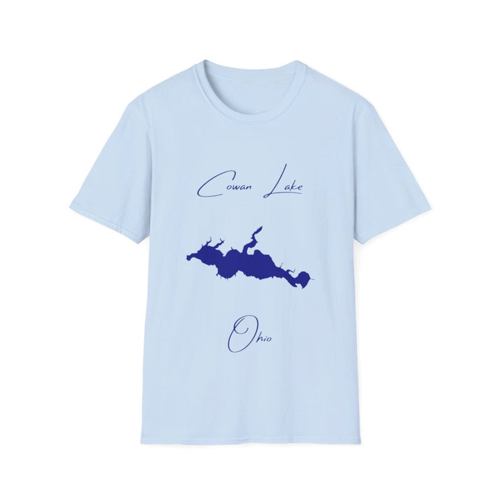 Ohio  Cowan  Lake  T-shirt  front  position  view  from  front  light  blue.webp