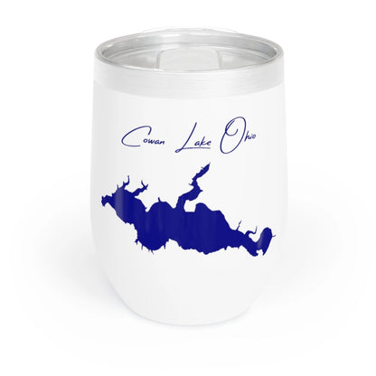 Ohio  Cowan  Lake  Wine  Tumbler  front  position  view  from  front  white.webp
