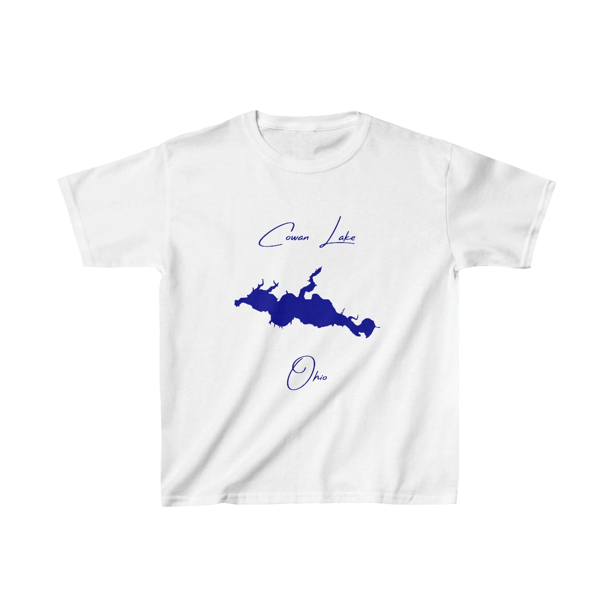 Ohio  Cowan  Lake  Youth  T-shirt  front  position  view  from  front  white.webp