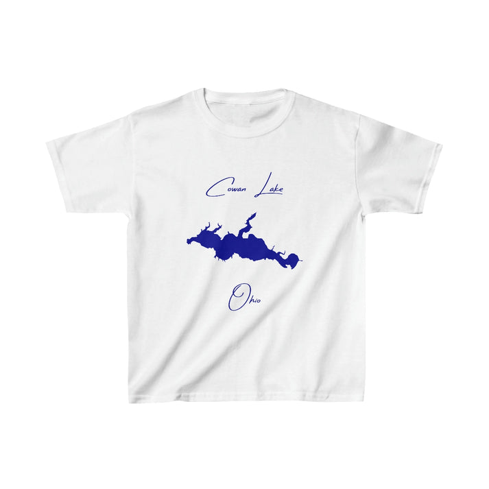 Ohio  Cowan  Lake  Youth  T-shirt  front  position  view  from  front  white.webp