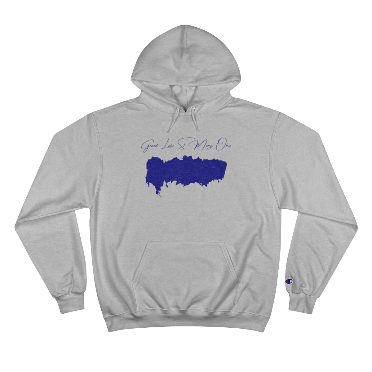 Ohio  Grand  Lake  St.  Marys  Hoodie  front  position  view  from  front  light  steel.webp