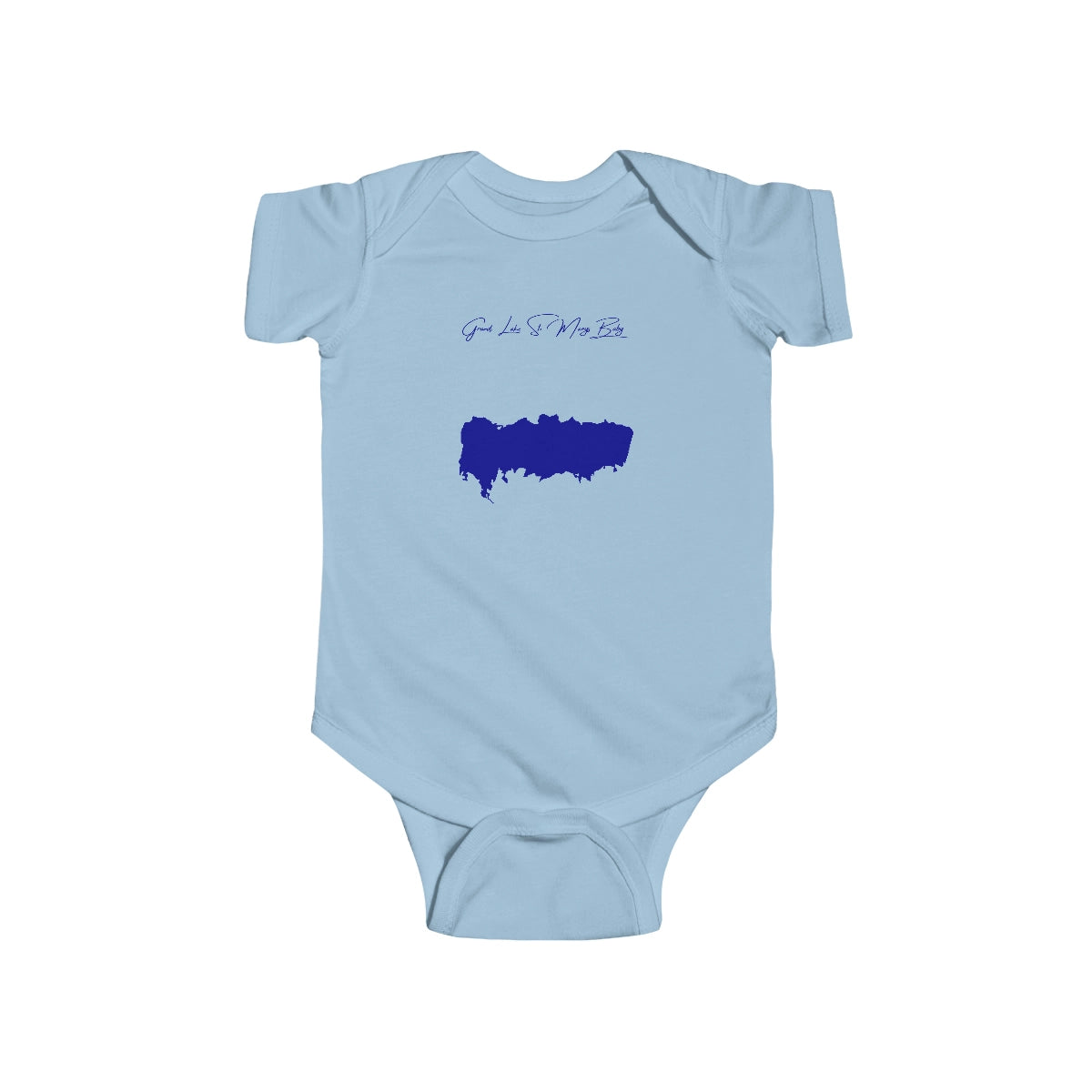 Ohio  Grand  Lake  St.  Marys  Onesie  front  position  view  from  front  light  blue.webp