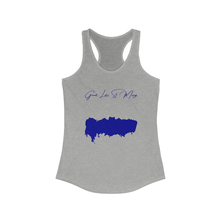 Ohio  Grand  Lake  St.  Marys  Racerback-Tank  front  position  view  from  front  heather  grey.webp