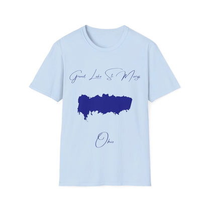 Ohio  Grand  Lake  St.  Marys  T-shirt  front  position  view  from  front  light  blue.webp