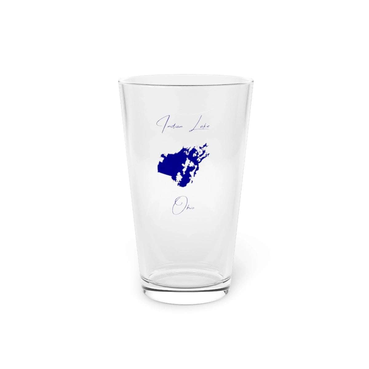 Ohio  Indian  Lake  16oz  Pint  Glass  front  position  view  from  front  16oz.webp