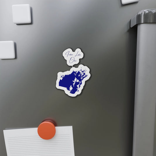 Ohio  Indian  Lake  Die  Cut  Magnet  front  position  view  from  context-1  4  x  4.webp