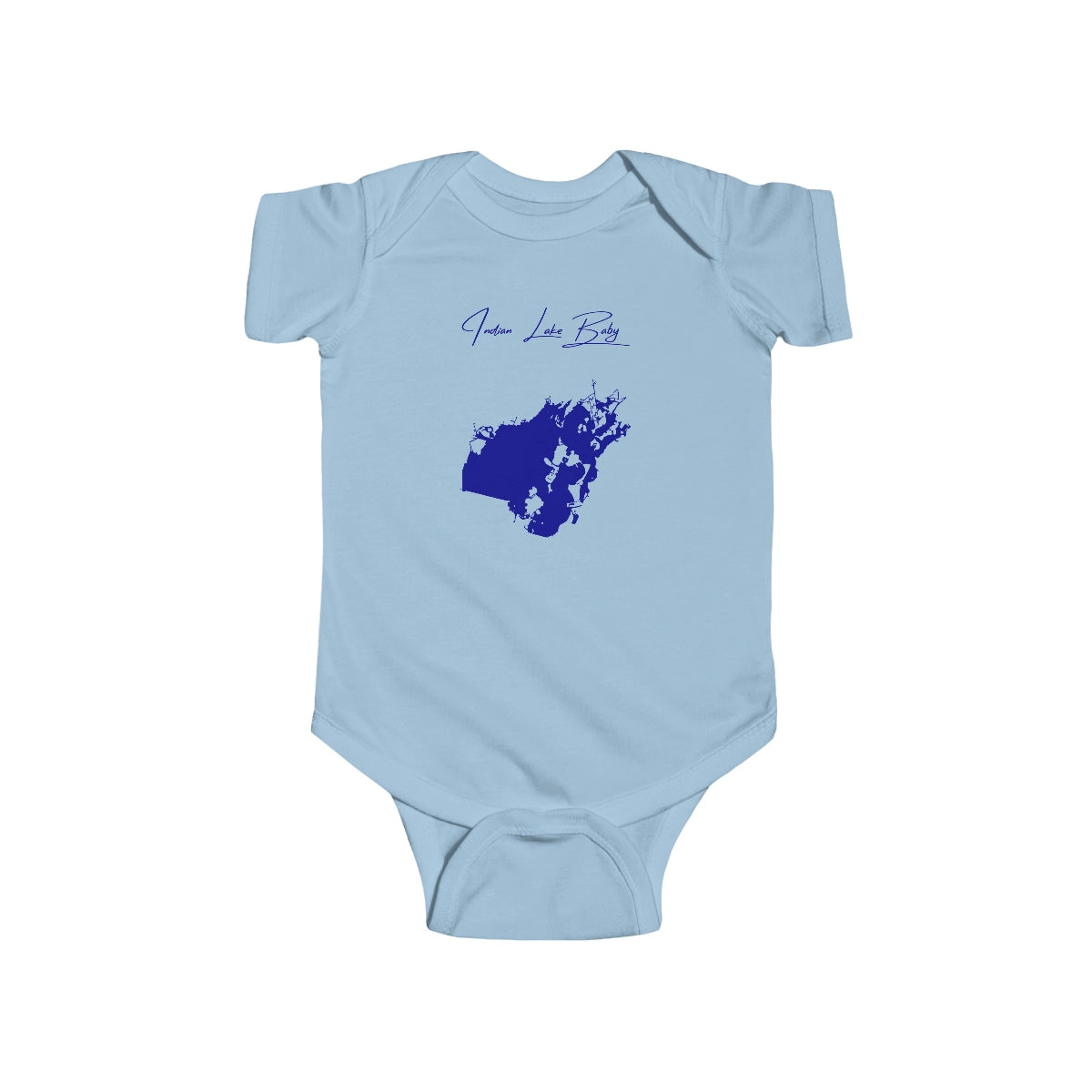 Ohio  Indian  Lake  Onesie  front  position  view  from  front  light  blue.webp