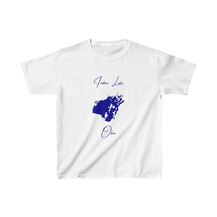 Ohio  Indian  Lake  Youth  T-shirt  front  position  view  from  front  white.webp