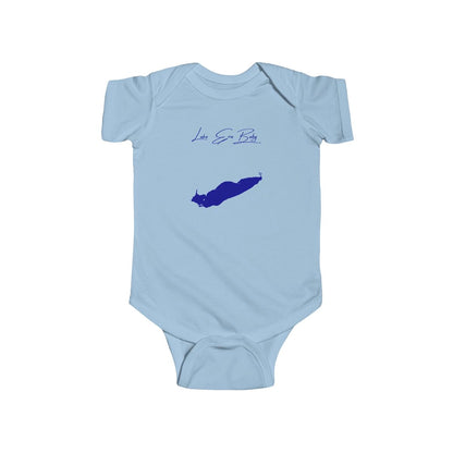 Ohio  Lake  Erie  Onesie  front  position  view  from  front  light  blue.webp