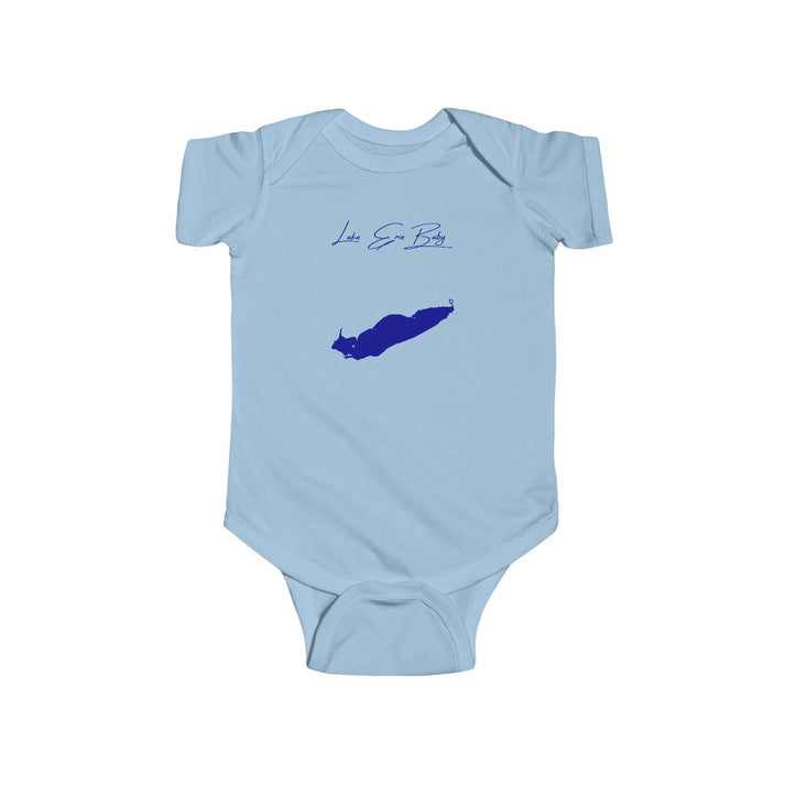 Ohio  Lake  Erie  Onesie  front  position  view  from  front  light  blue.webp