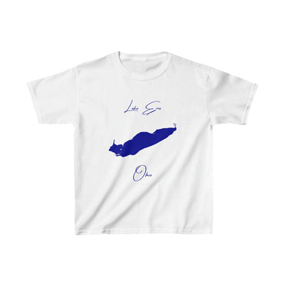 Ohio  Lake  Erie  Youth  T-shirt  front  position  view  from  front  white.webp
