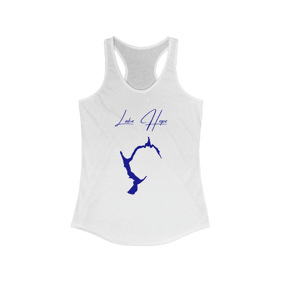 Ohio  Lake  Hope  Racerback-Tank  front  position  view  from  front  solid  white.webp