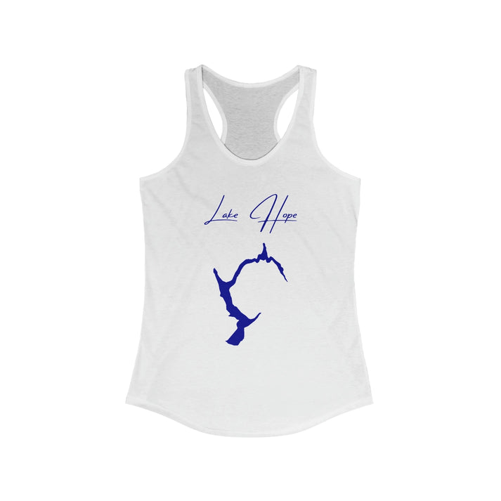 Ohio  Lake  Hope  Racerback-Tank  front  position  view  from  front  solid  white.webp