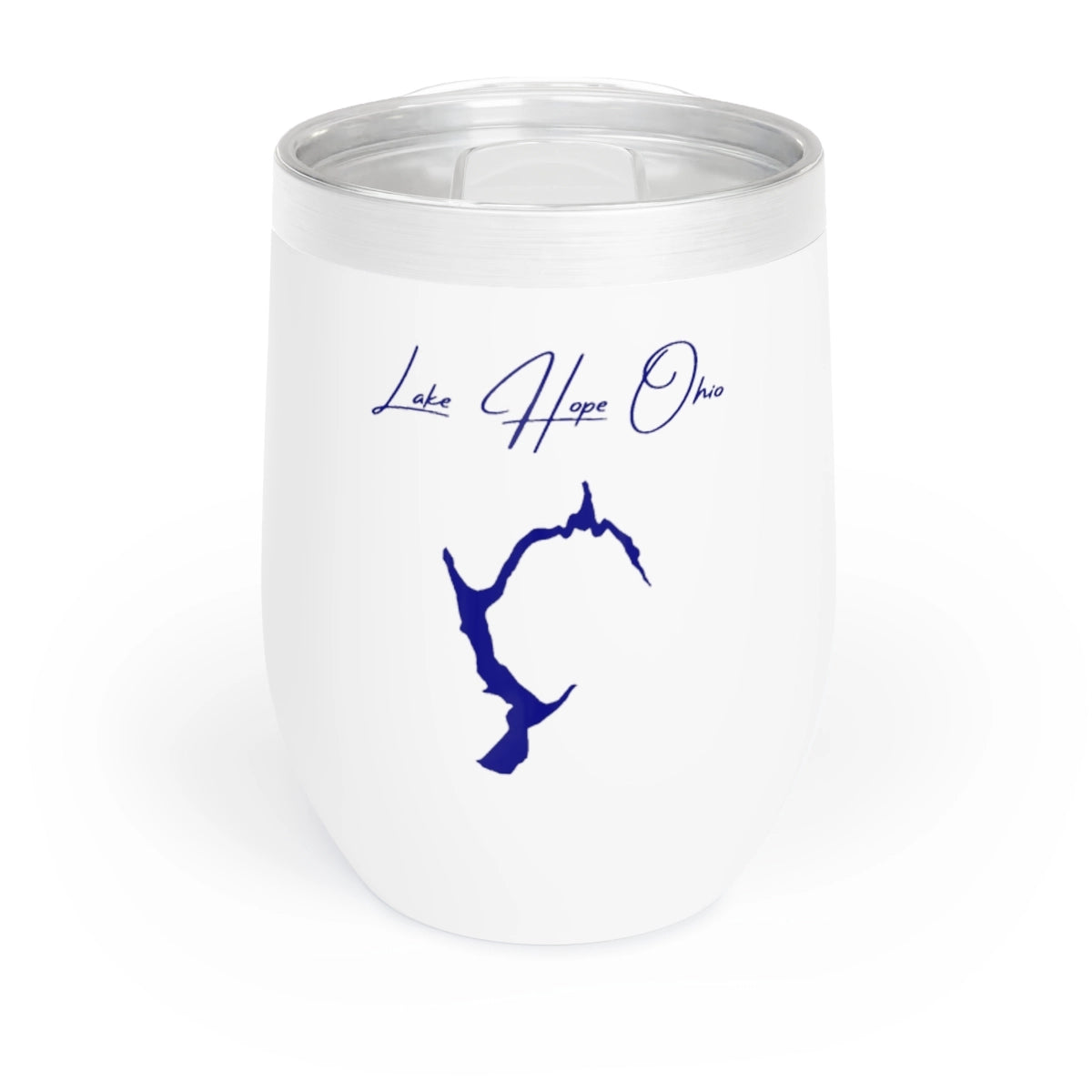 Ohio  Lake  Hope  Wine  Tumbler  front  position  view  from  front  white.webp