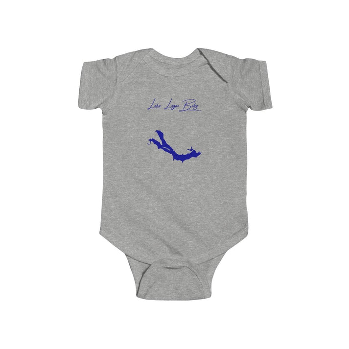 Ohio  Lake  Logan  Onesie  front  position  view  from  front  heather.webp