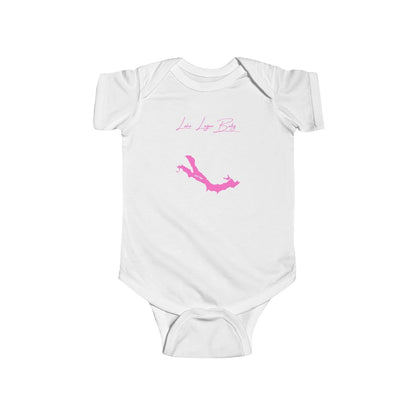 Ohio  Lake  Logan  Onesie  front  position  view  from  front  white.webp