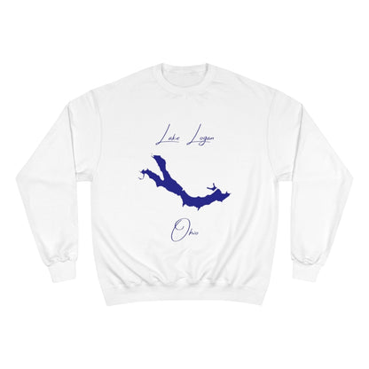 Ohio  Lake  Logan  Sweatshirt  front  position  view  from  front  white.webp