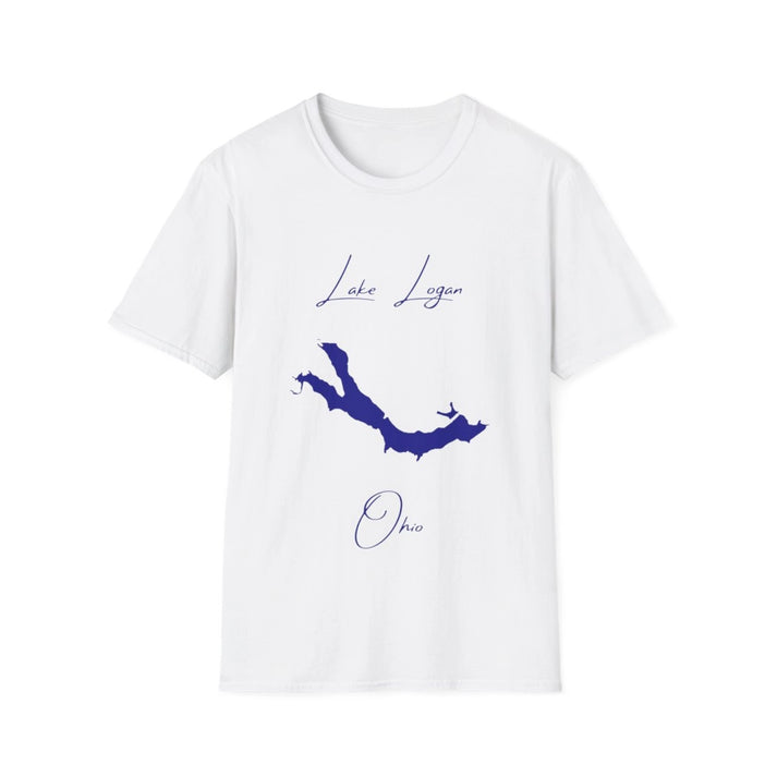 Ohio  Lake  Logan  T-shirt  front  position  view  from  front  white.webp