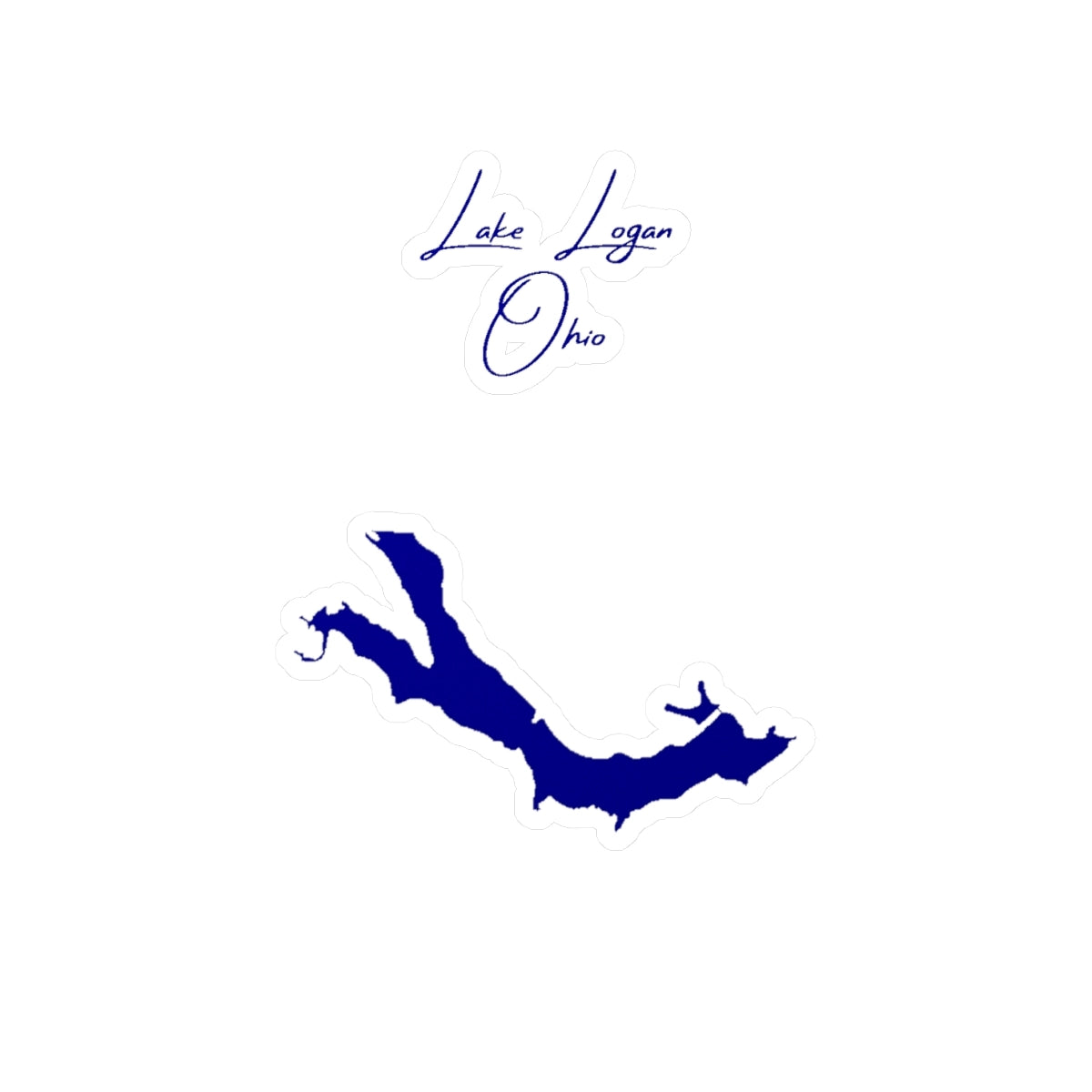 Ohio  Lake  Logan  Vinyl  Decal  other  position  view  from  front  4  x  6.webp