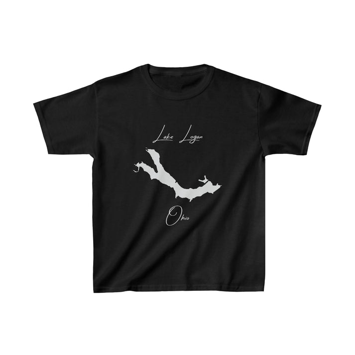 Ohio  Lake  Logan  Youth  T-shirt  front  position  view  from  front  black.webp