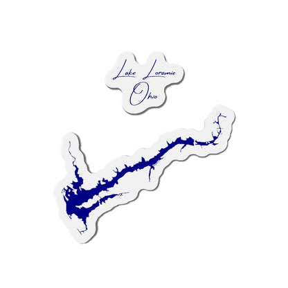 Ohio  Lake  Loramie  Die  Cut  Magnet  front  position  view  from  front  4  x  4.webp