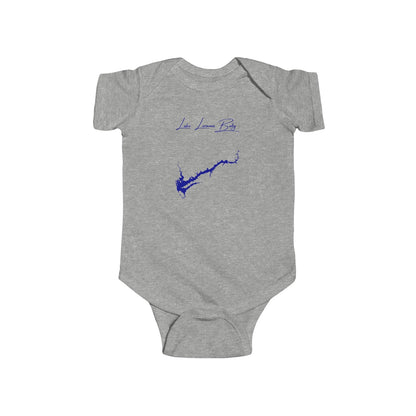 Ohio  Lake  Loramie  Onesie  front  position  view  from  front  heather.webp