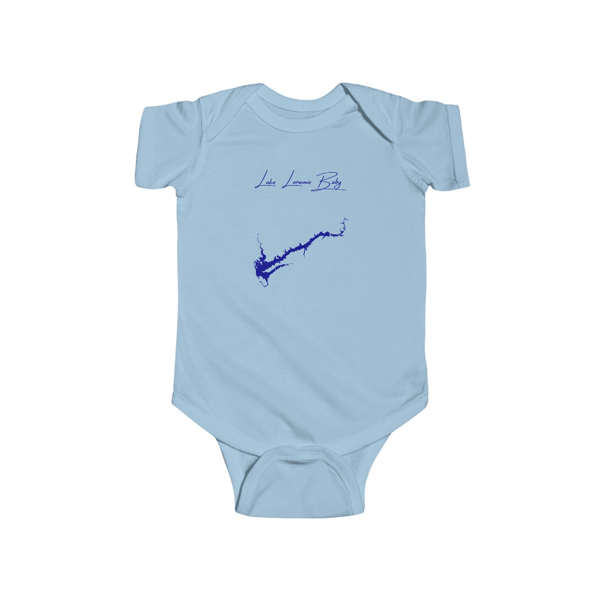 Ohio  Lake  Loramie  Onesie  front  position  view  from  front  light  blue.webp