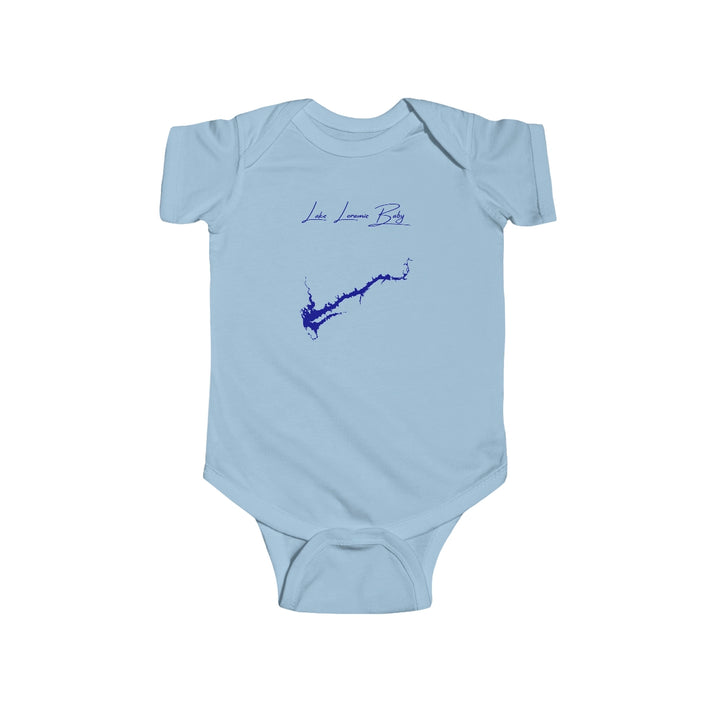 Ohio  Lake  Loramie  Onesie  front  position  view  from  front  light  blue.webp