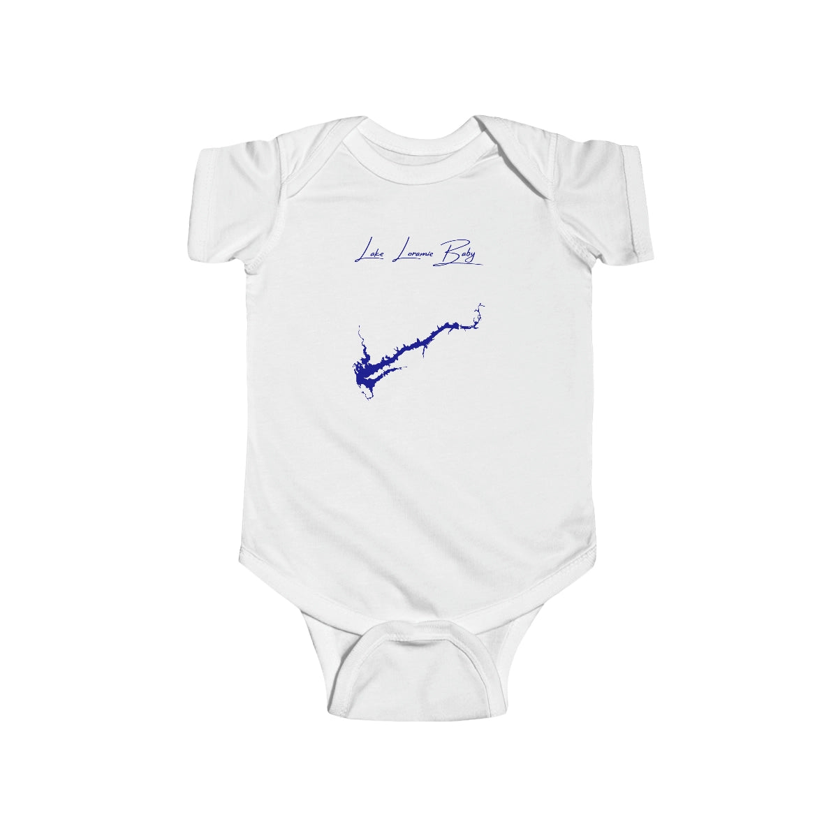 Ohio  Lake  Loramie  Onesie  front  position  view  from  front  white.webp