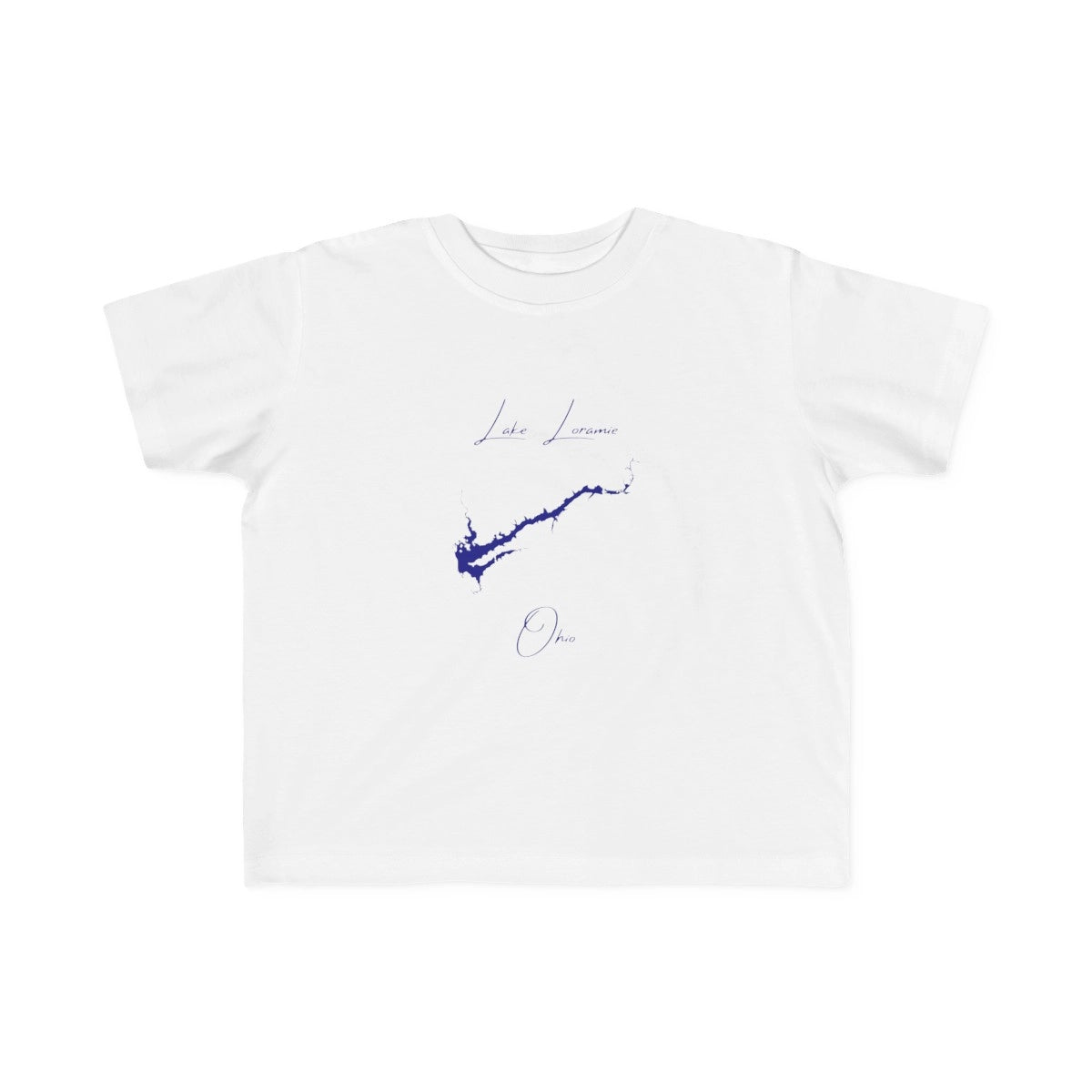 Ohio  Lake  Loramie  Toddler  T-shirt  front  position  view  from  front  white.webp