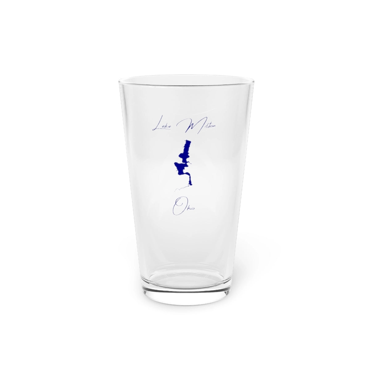 Ohio  Lake  Milton  16oz  Pint  Glass  front  position  view  from  front  16oz.webp