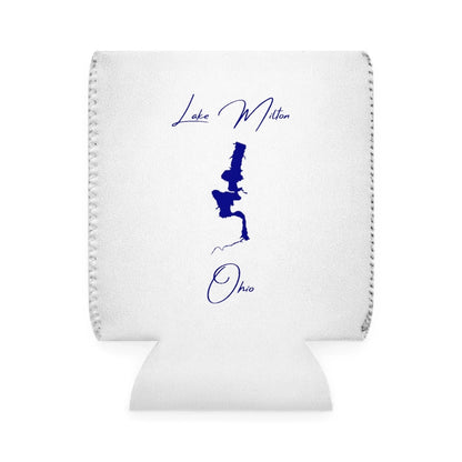 Ohio  Lake  Milton  Can  Koozie  front  position  view  from  front-1  white.webp