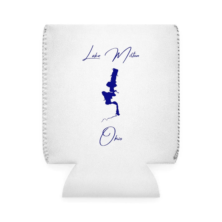 Ohio  Lake  Milton  Can  Koozie  front  position  view  from  front-1  white.webp