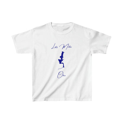 Ohio  Lake  Milton  Youth  T-shirt  front  position  view  from  front  white.webp
