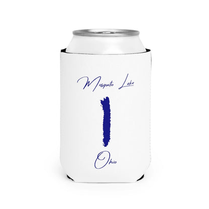 Ohio  Mosquito  Lake  Can  Koozie  front  position  view  from  front-2  white.webp
