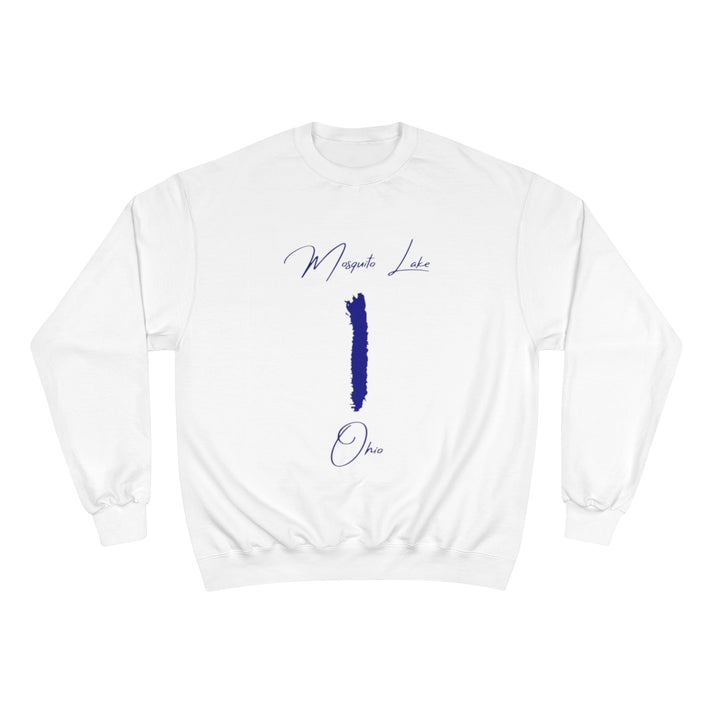 Ohio  Mosquito  Lake  Sweatshirt  front  position  view  from  front  white.webp