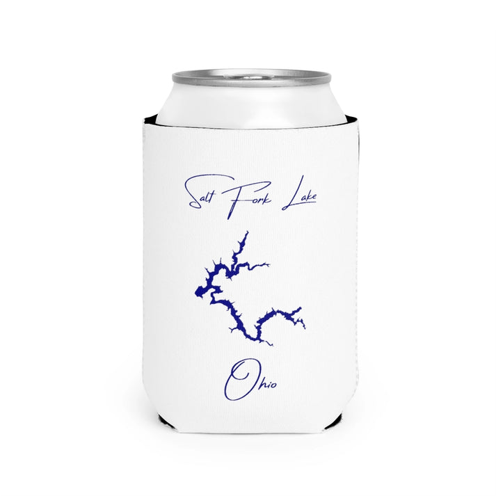 Ohio  Salt  Fork  Lake  Can  Koozie  front  position  view  from  front-2  white.webp